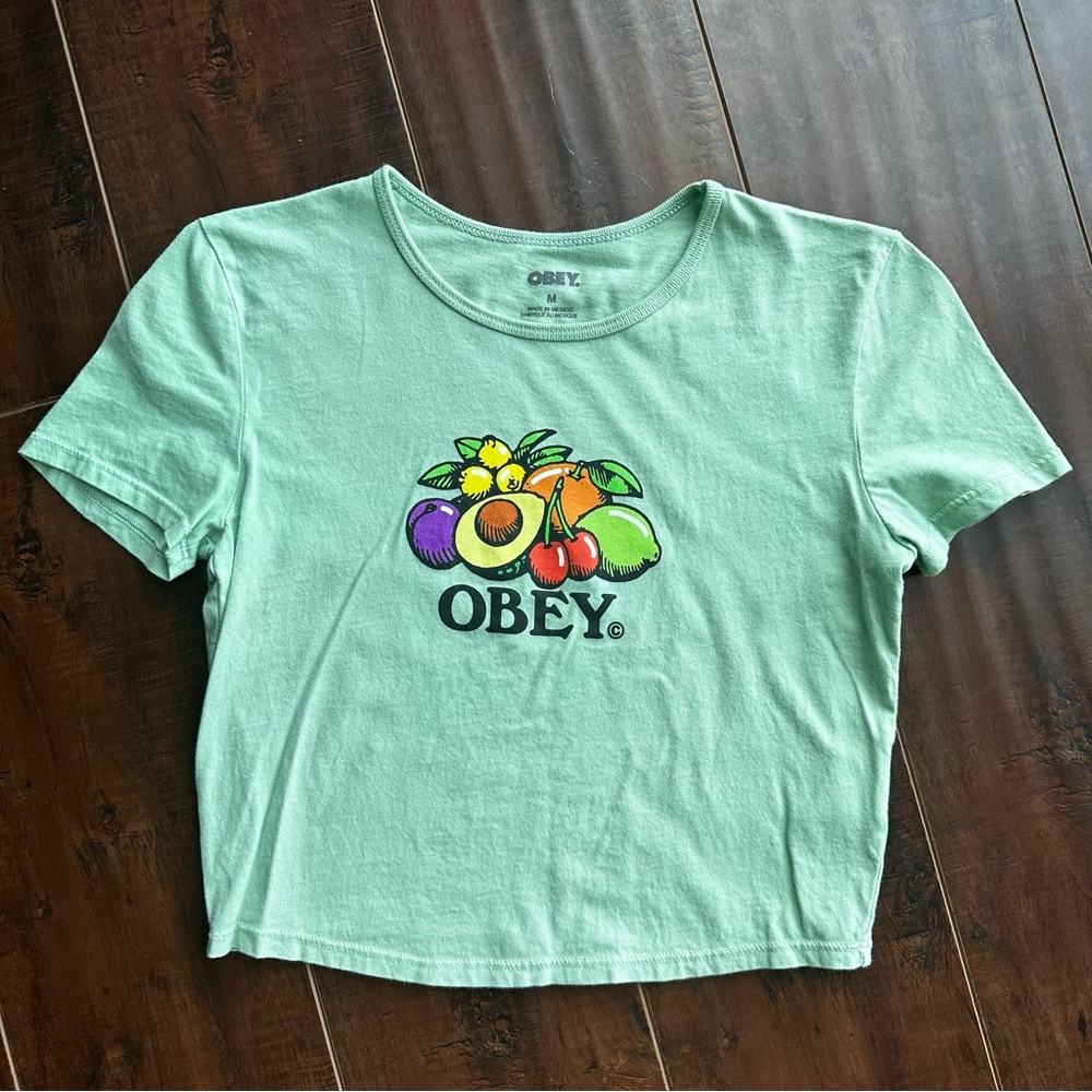 OBEY Fruit Baby Tee Sz MED